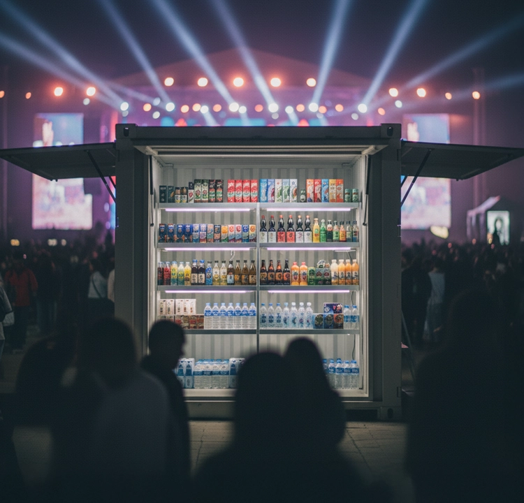 Festival ve konser etkinliklerinde mobil soğuk hava deposu kullanımı