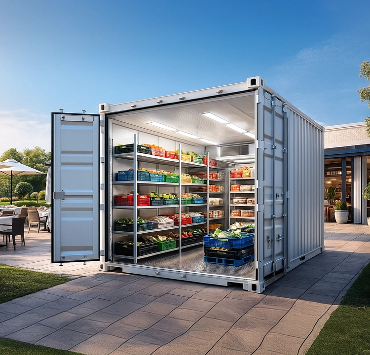 Restaurantlar için mobil ek soğuk depo alanı